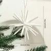 2026 Novos Estilos Enfeites de Natal Decorações para Árvore de Natal Cor Champagne Branco Transparente Estrela Explosiva