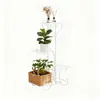 Prateleira de Flores Simples Multicamadas Personalizada Transfronteiriça para Sala de Estar Varanda de Chão Rack de Armazenamento de Ferro Interno Vaso de Flor para Suculentas