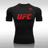 Camiseta de Combate Deportiva de Manga Corta para Entrenamiento Deportivo, Ajustada, Estilo Nuevo, Boxeo y Lucha Transfronteriza de Amazon para Hombres