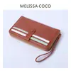 Cartera Retro de Nuevo Estilo Transfronteriza para Mujer, Gran Capacidad, Múltiples Ranuras para Tarjetas, Bolso de Mano Tipo Acordeón, Hebilla de Moda, Cremallera, Portadocumentos