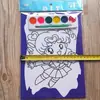 Pizarra de garabatos pizarra para colorear 6 colores para colorear pintura pintura de colores dibujos animados graffiti pintura DIY pintura infantil venta al por mayor de un yuan