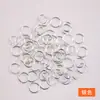 Anel Aberto Galvanizado de 9 Cores Anel Único Anel de Ferro Plano Pulseira Colar Brincos Anel de Conexão Acessórios para Joias DIY Atacado