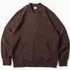 Sudadera Personalizada Primavera y Otoño Nuevo Estilo Rizo Cremallera Cárdigan Versátil Uniforme de Béisbol para Hombre Chaqueta Casual Deportiva Holgada de Moda
