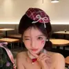 Otoño Invierno Caqui Lazo Cuadros Top Pequeño Pinza para el Cabello Femenina Atmósfera Accesorios para el Cabello Pinza Pinza Accesorio para Fotos