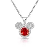 Transmissão ao vivo TK joias europeias e americanas mais vendidas: pingente do Mickey com corte flor de gelo, banhado a ouro real e cravejado com diamantes de alto carbono para mulheres
