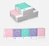 Papel Lenço, 1 Pacote com 10 Pequenos Pacotes de Papel Toalha, Lenço Facial Portátil de Três Camadas, Adequado para Mãe e Bebê