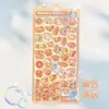 Pegatinas tridimensionales en relieve huecas, pegatinas divertidas de dibujos animados en relieve, pegatinas de burbujas de cristal de gema y diamante, pegatinas para agenda