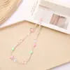 Cuentas como Joyería Nuevo Colgante de Cadena para Teléfono Móvil con Cuentas Acrílicas Color Caramelo Corazón Estrella de Cinco Puntas Cordón para Teléfono Móvil Teléfono Móvil