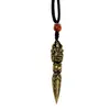Colgante Pema Vajra de Cobre de Tres Caras Estilo Étnico Unisex Colgante de Mazo Vajra Accesorio de Moda
