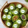 Pegatinas Sabor Empanadilla Verde, Bolas de Arroz Glutinoso Fruta Qingming, Pegatinas Autoadhesivas, Yema de Huevo Salada, Deshilado de Carne, Etiquetas Selladoras de Pasta de Frijol, Pegatinas Autoadhesivas