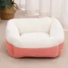 Venta al por mayor de fábrica perrera gatito invierno forro polar cálido cuatro estaciones universal alfombrilla para mascotas gato subred roja perrera para perros