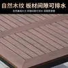 Mesa y Sillas de Té para Exterior para Patio Jardín, Patio de Ocio de Madera-Plástico Anticorrosivo para Exteriores, Mesa de Comedor Simple Moderna para Villa