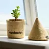 Vasos de Plantación, Bolsas de Cultivo para Plantas Verdes de Bonsái, Bolsas Redondas de Imitación de Yute para Plántulas, Bolsas de Yute Biodegradables y Ecológicas para Plantación