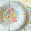Gomitas de Jugo Color Mixto Accesorios de Cuentas de Vidrio Nacionales para Pulseras y Collares Accesorios para Enhebrar Hechos a Mano DIY