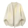 Nuevo suéter casual de punto de manga larga con cremallera, estilo moda casual de lujo discreto 'old money' para hombre, prendas de punto de manga larga para hombre, cárdigan para hombre, chaqueta para hombre