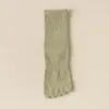 Meias de Dedos Five-finger de Borracha Alta para Mulheres da Fonte Mercantes Color Spinning Tubo Médio Sem Costura Óssea Desodorante Antibacteriano Anti-pilling