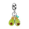 Personajes de Dibujos Animados Europeos y Americanos Colgante Lindo de Frutas Árbol de Aguacate Pera Perlas de Aleación Cuentas para Joyería DIY para Mujeres
