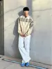Chaqueta de Marca de Moda con Estampado de Letras para Hombre, Diseño Casual Retro Americano de Alta Resistencia, Ropa de Abrigo Versátil y Cómoda