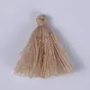 Hilo de algodón para coser de 3 cm, mini borla hecha a mano para colgar, pendientes, collares, pulseras, accesorios para el cabello, venta al por mayor