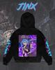 Sudaderas populares con gráficos de Jinx de la Liga Arcana Todos los personajes de anime