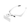 Nuevas gafas de lupa montadas en la cabeza 2 lámparas LED soporte montado en la cabeza intercambiable multifunción lente HD lupa