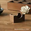 Bandeja de posavasos de madera Posavasos Portavasos Redondo Cuadrado Nogal Negro Haya Posavasos de té Posavasos de madera maciza tallada Tallado