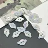 Botones coloridos pequeños de peces, mariposas, monedas, nubes, estrellas, triángulos, de dos agujeros irregulares y color degradado para ropa de niños y mujeres DIY