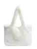 Bolsa de Pelúcia Fofa de Inverno para Mulheres 2026 Nova Moda Versátil Bolsa de Mão Bolsa de Ombro Grande Capacidade Bolsa Tote para o Dia a Dia