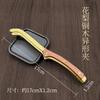 Juego de Seis Piezas de Latón para Uso Doméstico, Juego de Té Kung Fu, Accesorios para Ceremonia del Té, Pinzas para Té, Cuchara para Té, Cuchillo para Té, Portátil Estilo Chino