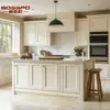 Fábrica de Comercio Exterior Gabinetes de Madera Maciza Americana para Toda la Casa Personalizados Gabinetes de Cocina de Color Sólido Decoración Estilo Crema Hecho a Medida General