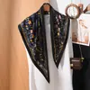 Bufanda Triángulo Perezosa Estilo Francés con Textura Delicada, Adecuada para Uso Diario y Decoración, Bufanda Pequeña para el Cuello de Mujer para Combinar con Camisas, Nuevo Estilo de Moda