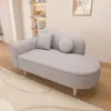 Chaise longa com armazenamento atualizada para espaços pequenos, poltrona reclinável estilo europeu para quarto, área de descanso de mini loja de roupas, chaise de um lugar