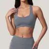 Sujetador Deportivo Ajustado de Estilo Europeo y Americano Transfronterizo para Mujer, Camiseta sin Mangas Deportiva para Correr y Fitness, Ropa de Yoga, Top de Tenis con Espalda Cruzada