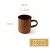 Mango de Madera de Azufaifo Aislamiento Térmico Trasero Taza de Madera para el Hogar Taza de Café para Cuello Blanco Taza de Leche Universal Madera