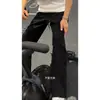 Calça listrada estilo americano para homens, nova marca da moda, calça esportiva streetwear estilosa e descolada, calça de moletom reta versátil de alta qualidade e na moda