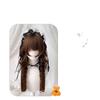 Oso Pequeño Nana Medusa Cabeza Corte Princesa Cabello Largo Dulce Rizado Sintético Peluca para Mujer Cabeza Completa Peluca Lolita