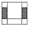 Fábrica de Puertas y Ventanas Foshan Ventanas de Aluminio Doble Acristalamiento Insonorizadas Hechas a Medida para Casas de Autoconstrucción y Villas con Balcones de Iluminación Panorámica