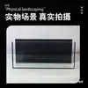 Acuario de Tira Estrecha con Vidrio de Cristal Ultra Transparente para Uso Doméstico, Separador de Balcón, Escritorio de Oficina, Tanque Ultra Estrecho, Mueble de TV, Acuario Largo de Tira
