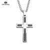 Dongguan Lele Jewelry Factory Colar Pingente Masculino Trendy Fio de Aço Cruz Transfronteiriço Estilo Versátil Hip-Hop Agora
