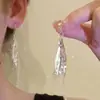 Brincos Super Fada Estrela com Franjas para Mulheres, Luxo Acessível Elegante, Brincos Longos Ins Novo Popular Nicho Novos Brincos, Versátil