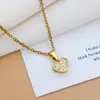 Collar de Acero de Titanio con Corazón Geométrico Microincrustado de Circonita, Superventas Transfronterizo, Cadena para Clavícula de Nicho de Alta Gama Estilo Ins para Mujer