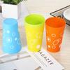 Taza de Color de Plástico Taza Práctica Taza para Beber Taza para Lavar Simple para el Hogar Unisex Resistente a Caídas Taza para Cepillo de Dientes para Adultos y Estudiantes