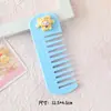 Pente de Cabelo Macaron Cor Sólida Dentes Largos, Pente Retangular Desembaraçador, Pente de Cabelo Cartoon Fofo Transfronteiriço Atacado