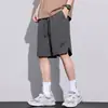 Pantalones de trabajo transpirables para hombre, shorts deportivos finos de seda helada de secado rápido para verano para hombre, pantalones casuales de longitud media para uso al aire libre