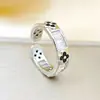Anillo Ladrillo de Diseño Nicho de Alta Gama Lujo Accesible para Mujer Moda Europea y Americana Creativo Zirconia Chapado en Oro Anillo Abierto Ajustable