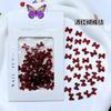Nail Art Ano Novo Vinho Vermelho Resina Laço Jóias Angela Vermelho Fita regular Mini tamanho pequeno Decoração de Ponta dos Dedos