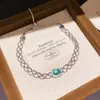 Pulsera Extraíble Ovalada de Circonita, Retro, Personalizada, Moderna, Exquisita, Elegante Pulsera, Lujo Ligero, Joyería de Gama Alta para Mujeres