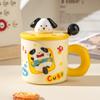 Bonita taza de cachorro de cerámica de alto valor de color, taza de café con dibujos animados, regalo creativo de acompañamiento, caja de regalo, regalo de cumpleaños para pareja