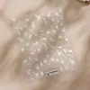 Elemento de ferro com relevo suave rosa branca borboleta adesivos para arte de unhas TS-4288 Ramo de flor retro francês adesivos de unha com pérola