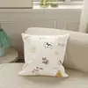 Perro de Dibujos Animados Abrazando Almohada Cojín para Respaldo de Sofá de Sala de Estar con Relleno Extraíble Lavable Almohada Lumbar para Mesita de Noche de Dormitorio Almohada para Siesta en la Oficina